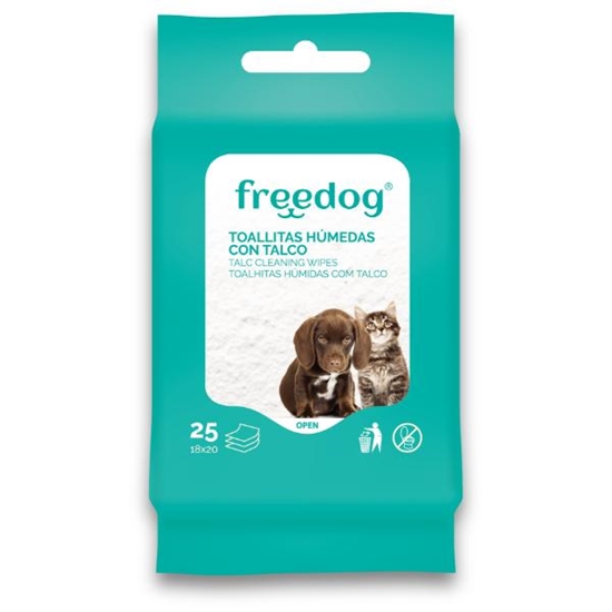 Picture of Freedog Antibacterial Pocket Wipes with Chlorhexidine 25pc